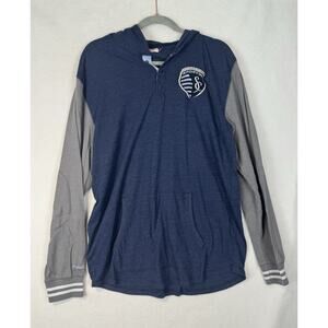 Sporting KC Mitchell & Ness XL Pullover Hoodie MLS Kansas City
